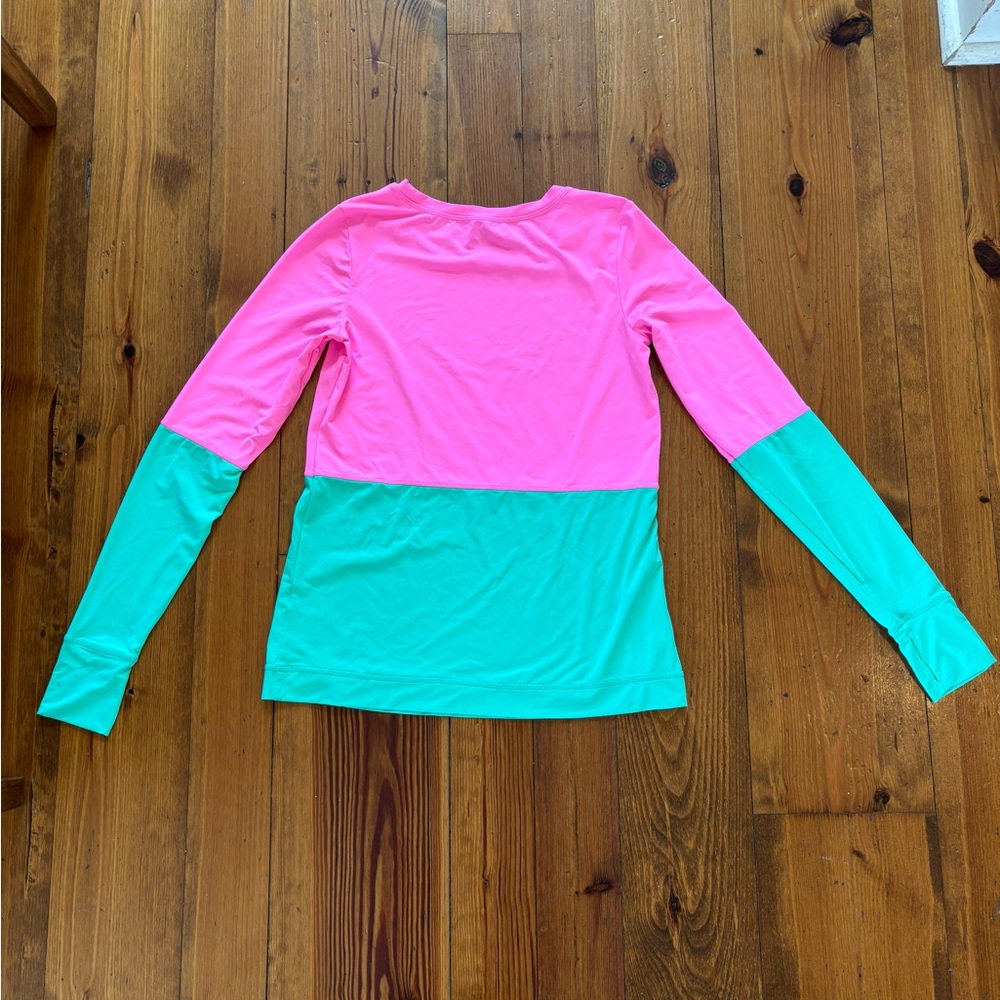 ECU Lilly  Pulitzer Luxe Fuchsia Long Sleeve Top XS